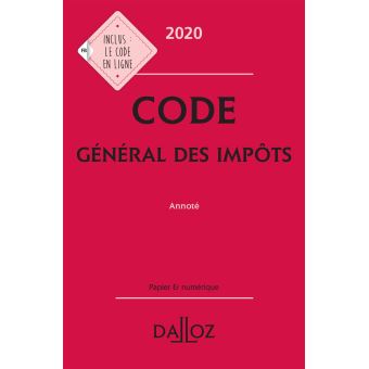Code général des impôts 2020, annoté - 29e ed.