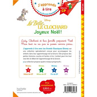 Disney - La Belle et le Clochard : Joyeux Noël CP Niveau 1