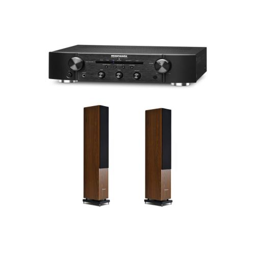 Amplificateur Marantz PM5005 Black + Enceinte Colonne Cabasse Jersey MT32 Noyer vendue par paire