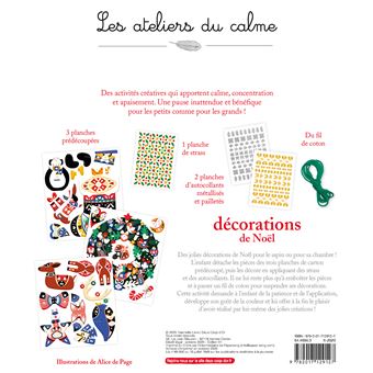 Décorations de Noel - boîte avec accessoires