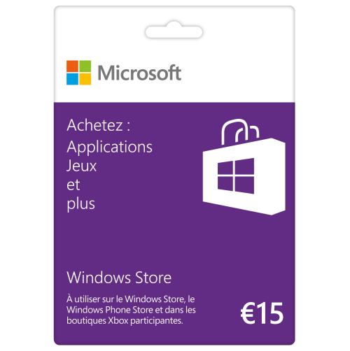 MS FND 15E CARTE CADEAUX MICROSOFT