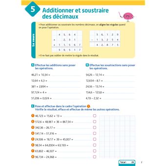 Bled effaçable Calcul CM2
