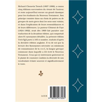 Synonymes du Nouveau Testament