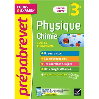 Prépabrevet Physique-Chimie 3e (sciences) - Brevet 2023