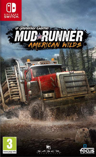 Pochette avant du jeu Spintires MudRunner American Wilds Edition Nintendo Switch
