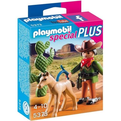 Playmobil - 5373 - Cow-Boy avec Poulain
