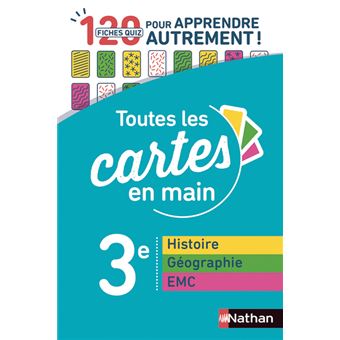 Toutes Les Cartes En Main Histoire Geographie Emc 3e Broche Marie Pierre Saulze Achat Livre Fnac