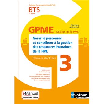 Domaine d'activité 3 - BTS 2ème année GPME (DOM ACT GPME) Livre + licence élève - 2019