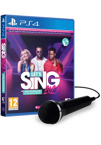 Let's Sing 2023 Hit Français Et Internationaux + Microphone PS4 - FR