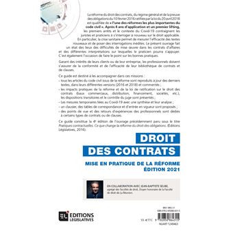 Droit des contrats - Mise en pratique de la réforme