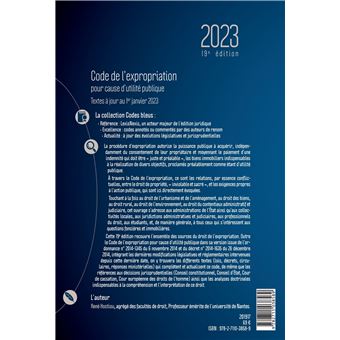 Code de l'expropriation 2023