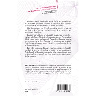 Vers la professionnalisation des étudiants en architecture d'intérieur