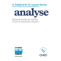 Analyse cours et exercices résolus