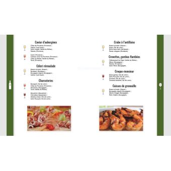 Le catalogue des accords mets et vins