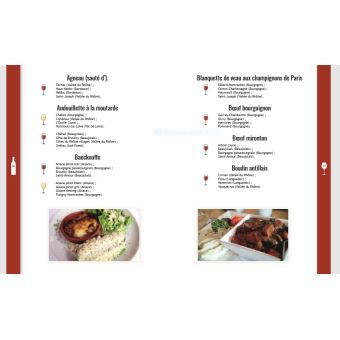 Le catalogue des accords mets et vins