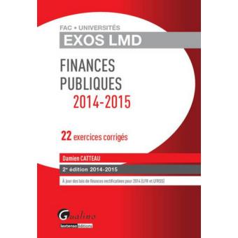21 Exercices Corrigés De Finances Publiques de Damien ...