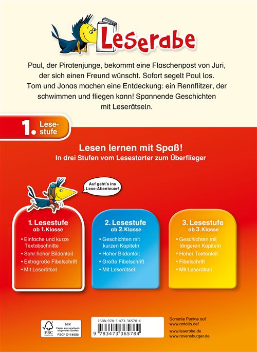 $RABENSTARKE ERSTLESEGESCHICHTEN FÜR JUNGS  LESERABE 1.