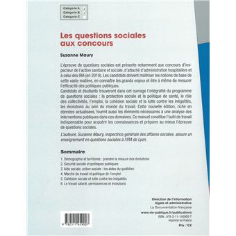 Les questions sociales aux concours