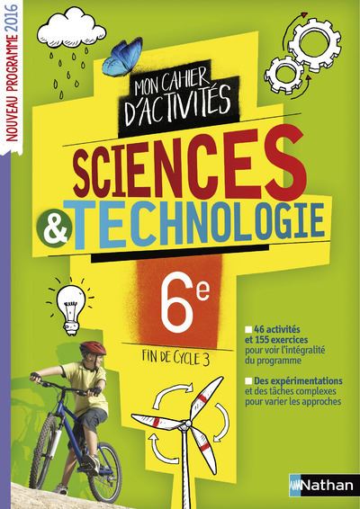 Sciences et technologie 6ème Fin de cycle 3