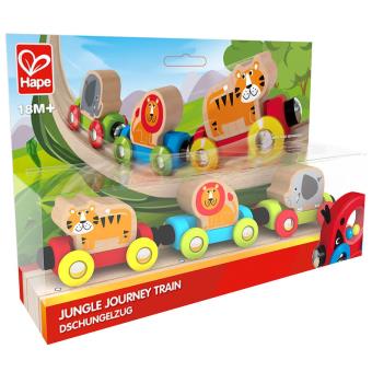 Circuit De Train Musical En Bois Jungle Multicolore Hape - Enfant