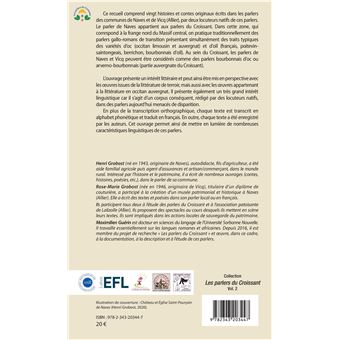 Contes et histoires en parler de Naves (Allier)