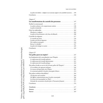 Polices, villes et sécurité sous la Révolution et l'Empire