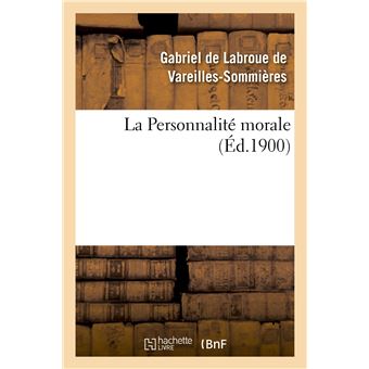 La Personnalité morale