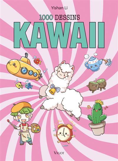 Couverture de 1000 dessins kawaii