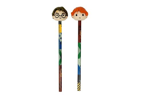 Kit 4 Gomme HARRY POTTER - Acciaio Inossidabile, Multicolore, Dimensioni 9x3x21.5 Cm, Accessorio Per Cancelleria E Collezionismo