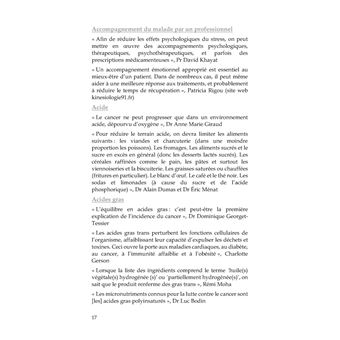 Cancer, Panorama des solutions naturelles