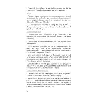 Cancer, Panorama des solutions naturelles