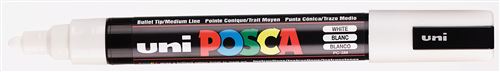 UNIBALL MARQUEUR POSCA PC5M BLANC