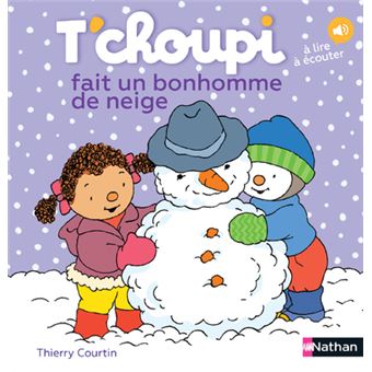 Couverture : T'choupi fait un bonhomme de neige