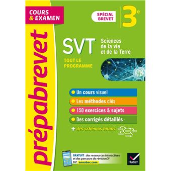 Prépabrevet SVT 3e (sciences) - Brevet 2023