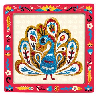 Mon tableau paillete mon joli paon paillete