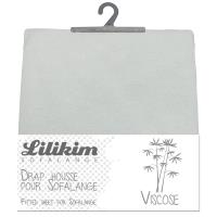 Drap housse Lilikim pour matelas à langer Sofalange en viscose Gris