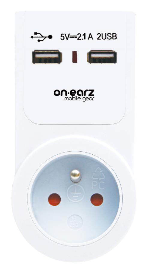ONEARZ M CHARGEUR SECTEUR USB 2 EN 1 AVE