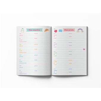 Mon agenda scolaire Kawaï colorie-moi 2021-2022