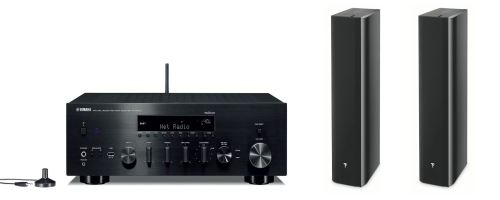 Amplificateur Yamaha R-N803D WiFi Noir + Enceinte colonne Focal Chorus 726 Black Style Vendue par paire