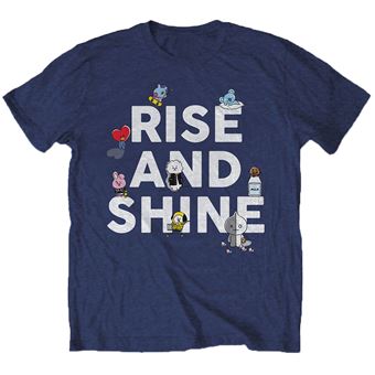 T-Shirt Unisex BTS Rise And Shine Bleu Navy