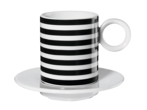 Set de 2 tasses à expresso ASA Selection Blanc et noir