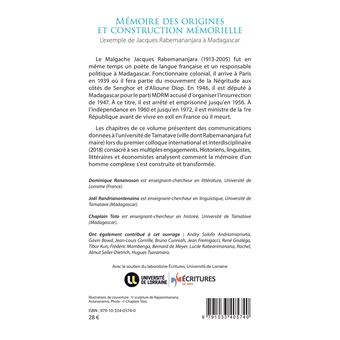 Mémoire des origines et construction mémorielle