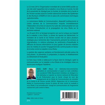 Communiquer sur Ebola. Expérience du Sénégal du 23 mars au 1er décembre 2014