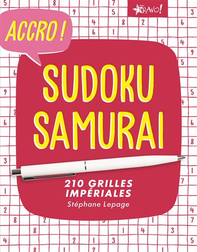 Accro sudoku samurai 210 grilles imperiales