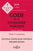 Code de la commande publique 2019, annoté et commenté