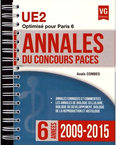 Annales du concours Paces UE2 2009-2015