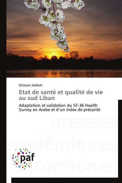 Etat de santé et qualité de vie au sud liban
