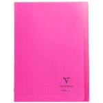 Cahier Clairefontaine Koverbook Couverture piqué polypro 96 pages Séyès 21 x 29,7 cm Rose
