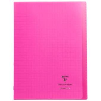 Cahier Clairefontaine Koverbook Couverture piqué polypro 96 pages Séyès 21 x 29,7 cm Rose