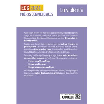 La violence. 50 œuvres en fiches pour réussir sa dissertation de culture générale